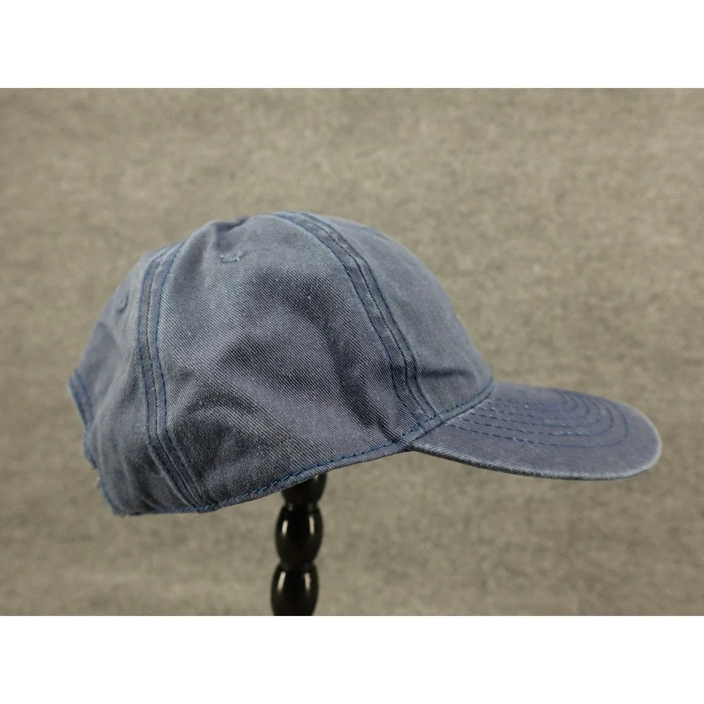 Mu Shang Cap Baseball Hat Unisex OS Navy Blue Embroidered .1a Logo‎ Dad Hat